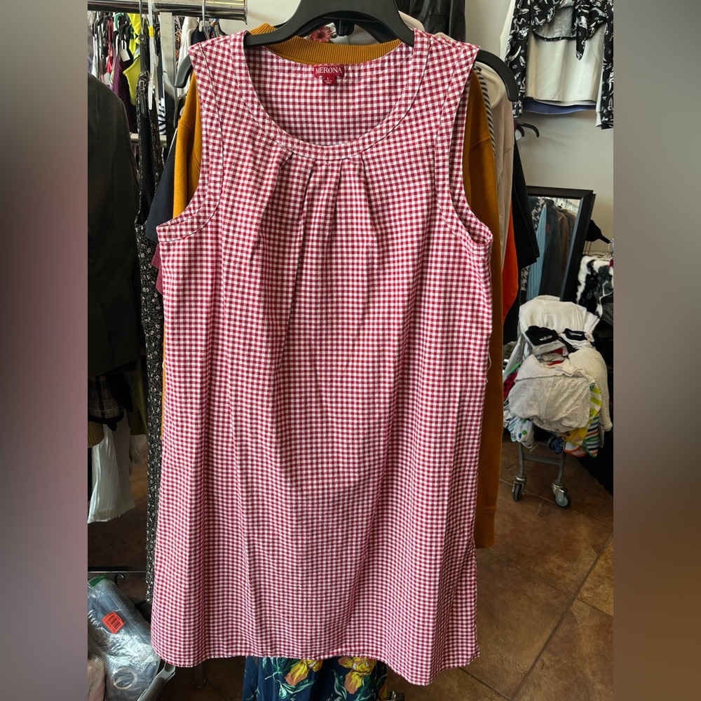 Merona Red Gingham Sleeveless Dress